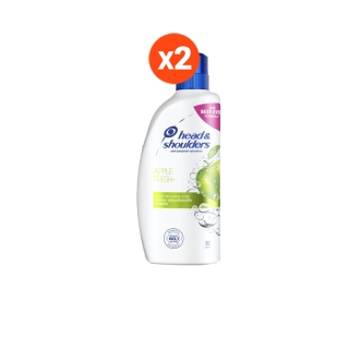 [แพคคู่] Head & Shoulders แชมพูขจัดรังแค สูตร แอปเปิ้ลเฟรช 370 มล x2 ขวด|Anti Dandruff Shampoo Apple Fresh 370ml x2