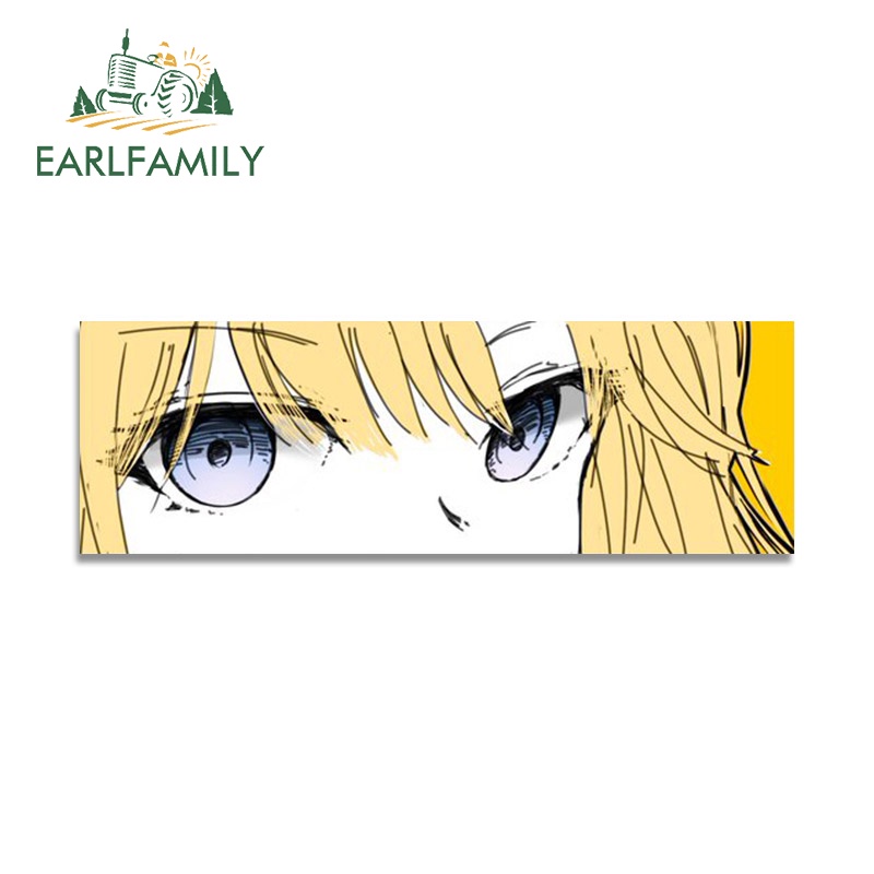 earlfamily-สติกเกอร์-กันน้ํา-กันแดด-ลายการ์ตูนอนิเมะ-hololive-eyes-slap-ขนาด-13-ซม-สําหรับติดตกแต่งหน้าต่างรถยนต์-รถจักรยานยนต์