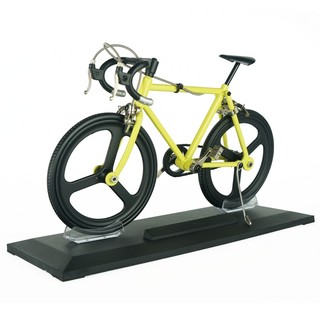 ส่งฟรี.!! โมเดลรถจักรยาน รุ่น จักรยานเสือหมอบ LB-010 ( สีเหลือง/ล้อดำ )