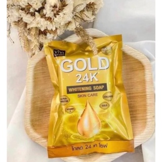 Vivi skin care Gold 24k whitening soap 80g.