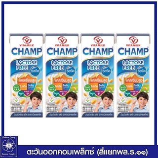 *ไวตามิ้ลค์ แชมป์ นมถั่วเหลือง รสจืด 180 มล. แพ็ค 4 กล่อง 4653