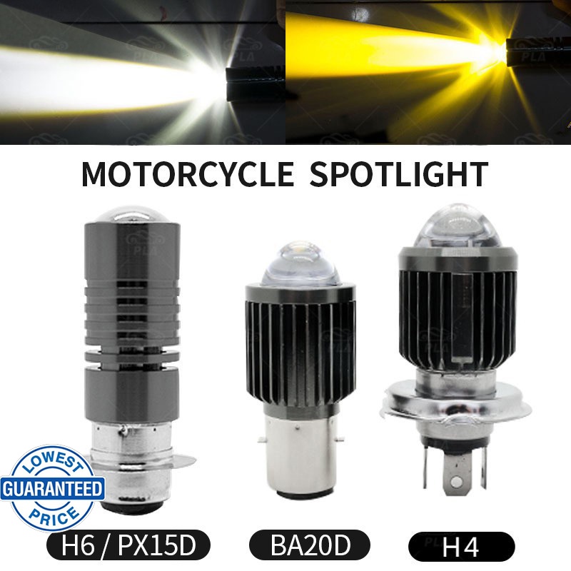 หลอดไฟหน้ารถจักรยานยนต์ LED H6 BA20D H4 Hi Lo beam พร้อมเลนส์ไฟตัดหมอก ...