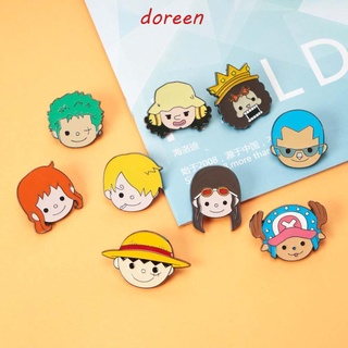 Doreen เข็มกลัด ลายการ์ตูนอนิเมะ Roland Luffy น่ารัก สําหรับผู้หญิง