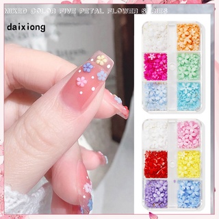 &lt;daixiong&gt; เครื่องประดับเรซิ่น สีสดใส สําหรับตกแต่งเล็บ