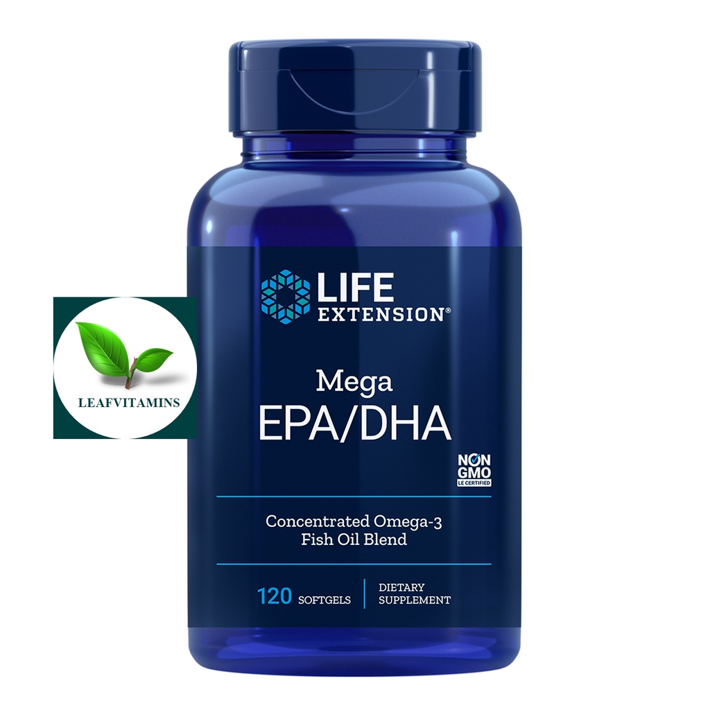 ภาพสินค้าLife Extension Mega EPA/DHA / 120 Softgels จากร้าน leafvitamins บน Shopee ภาพที่ 1