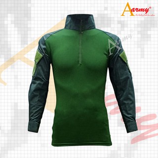 ภาพหน้าปกสินค้าเสื้อคอมเเบตเชิ้ต / Combat Shirt / เสื้อ Spandex ลำตัวเขียว ผ้ากันลมเขียว ซึ่งคุณอาจชอบสินค้านี้