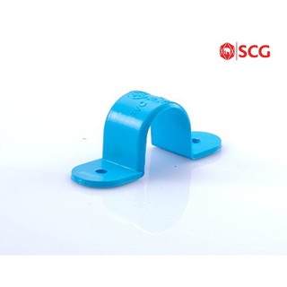 กิ๊ปจับท่อ-หนา พีวีซีฟ้า ตราSCG ขนาด 1/2"- 11/2"