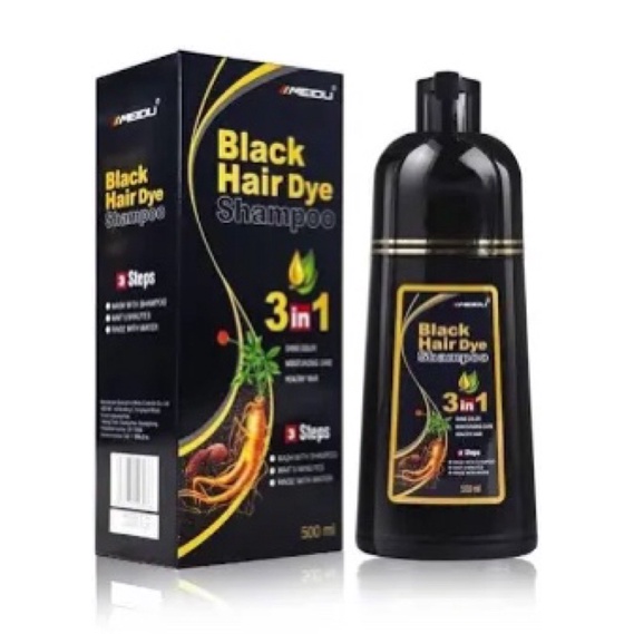 ️Love Sale ️สินค้ามีตำหนิ Meidu Black Hair Dry Shampoo 3 in 1 แชมพูปิด ...