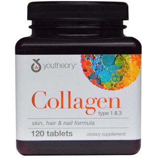 สินค้า ฉลากใหม่ คอลลาเจน, Youtheory Hydrolyzed Collagen 6000mg +vitamin C 120เม็ด หรือ 290เม็ด