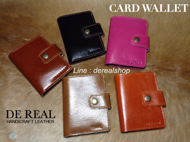 กระเป๋าบัตรหนังแท้-ใส่แบงค์-card-wallet-หนังแท้-100-สลักชื่อฟรี-มีรับประกันสินค้า