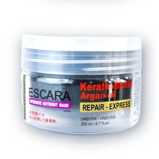 ซื้อ1แถม1 ส่งฟรี 📌 ดีท็อกซ์เส้นผมด้วย มาส์กเคราตินเนื้อดำ  Escara hair Detox