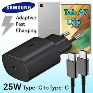 ที่ชาร์จ Samsung Galaxy Tab A7 Lite 25W Usb-C to Type-C ซัมซุง หัวชาร์จ(EU)สายชาร์จ 2เมตร Fast Charge ชาร์จด่วน แท้ศูนย์