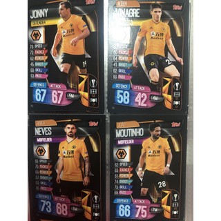 สินค้า Topps Match Attax 2019-2020 Wolverhampton Wanderers