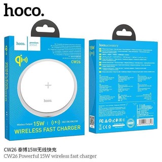 HOCO CW26 ที่ชาร์จไร้สาย  Powerful 15W wireless fast charger