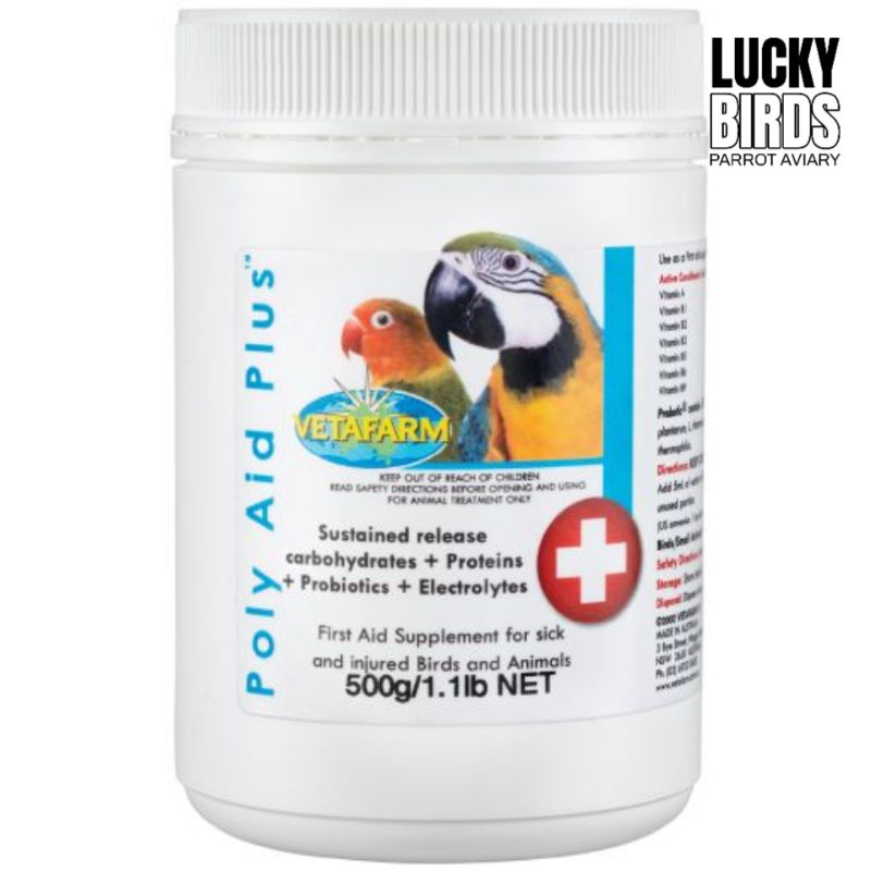 Vefafarm poly aid plus อาหารเสริมสำหรับปฐมพยาบาลนกแก้ว (แบ่งจำหน่าย ...