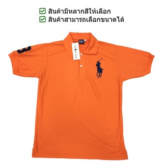 ภาพขนาดย่อของสินค้าPOLO 100  Polo Shirt Ralph เสื้อยืด ม้าใหญ่ ผ้าจูติ เสื้อยืด โปโล คอปก แขนสั้น unisex