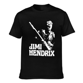 เสื้อยืดวงดนตรีเสื้อยืดแขนสั้น พิมพ์ลาย Jimi Hendrix Rock N Roll ขนาดเล็ก สีดํา สไตล์คลาสสิก สําหรับผู้ชายall size