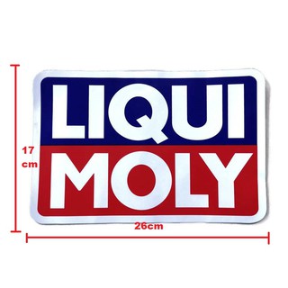 สติกเกอร์ liqui moly ลิควิโมลี่ จำนวน 1 ใบ ขนาด 26 x 17 cm สติกเกอร์แต่งรถ**ร้านนี้การันตีคุณภาพ**