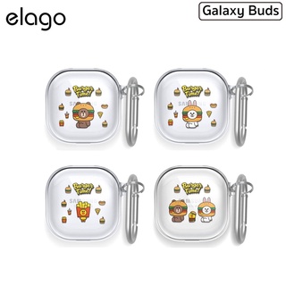 Elago l Line Friends Burger Time เคสกันกระแทกเกรดพรีเมี่ยม รองรับ Samsung Galaxy Buds2/Live/Pro(ของแท้100%)