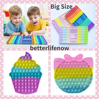 ภาพหน้าปกสินค้า32*19CM Big Size Pop It Game Chess Board Push Bubble Popper Fidget Sensory ของเล่นสําหรับเด็ก/ผู้ใหญ่ ซึ่งคุณอาจชอบราคาและรีวิวของสินค้านี้