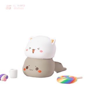 Mitao Cat 2 รุ่นที่สอง Lucky Cat ราคาถูกน่ารัก Cat Blind Box ตุ๊กตาการ์ตูนน่ารัก Hand Office kawaii ของเล่นวันเกิดของขวั