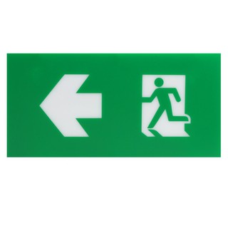 EMERGENCY EXIT SIGNS GO TO LEFT DELIGHT BLA1 แผ่นป้ายทางออกฉุกเฉิน DELIGHT BLA1 ป้าย ศรซ้าย คนซ้าย ไฟฉุกเฉิน ไฟฉายและไฟฉ