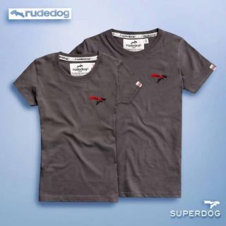 Rudedog เสื้อยืด รุ่น Mini Super สีเทาดิน