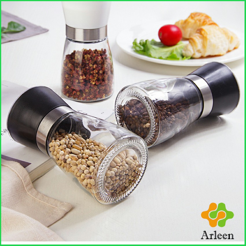arleen-ขวดบดเครื่องเทศ-ขวดบดด้วยมือ-มีให้เลือก-2-แบบ-ขวดแก้ว-เครื่องมือบดเครื่องเทศ-pepper-grinder