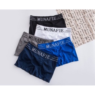 "50MIDNIGHT" ลด 50% 🔥[พร้อมส่ง] Munafie พร้อมส่งจากไทย Boxerชาย ผ้านิ่มใส่สบาย ไม่อึดอัด ไม่มีถุงซิป MW#00000