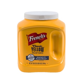 FRENCH Yellow mustard cream 2,980 g. มัสตาร์ดครีม เฟร้นซ์ 2980กรัม