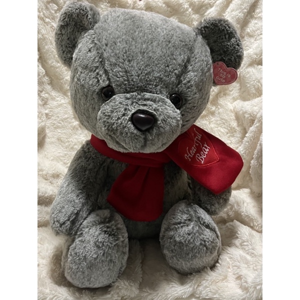ตุ๊กตาหมี-ผ้าพันคอแดงheartful-bear-งาน-lissidoll