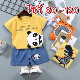 .เสื้อผ้าเด็กผ้าคอตตอน100% มีsize80-110 ใส่ได้ตั้งแต่อายุ6เดือนถึง4ขวบภ