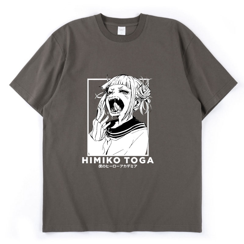 เสื้อยืด-ผ้าฝ้าย-พิมพ์ลายการ์ตูน-my-hero-academia-himiko-toga-ทรงหลวม-ขนาดใหญ่-แฟชั่นฤดูร้อน-สไตล์ฮาราจูกุ-สําหรับผู้หญิ