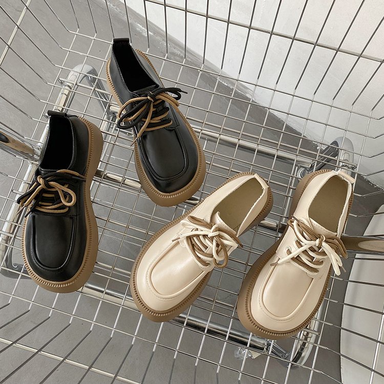 ภาพสินค้ารองเท้าออกซฟอร์ด ส้นเตี้ย ผูกเชือก สวมใส่สบาย เข้ากับทุกการแต่งกาย สไตล์เรียบง่าย จากร้าน vlons.th บน Shopee ภาพที่ 2