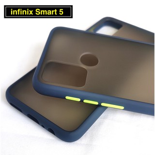 [ ส่งจากไทย ] Case infinix Smart 5 เคสกันกระแทก ปุ่มสีผิวด้าน ขอบนิ่มหลังแข็ง Infinix Smart5 พร้อมส่งจากไทย