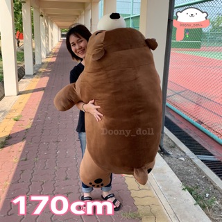 ภาพหน้าปกสินค้าตุ๊กตาหมีชอคโก้ยักษ์ 170cm (วิธีวัดดูในคลิปวีดีโอจ้า) ซึ่งคุณอาจชอบราคาและรีวิวของสินค้านี้