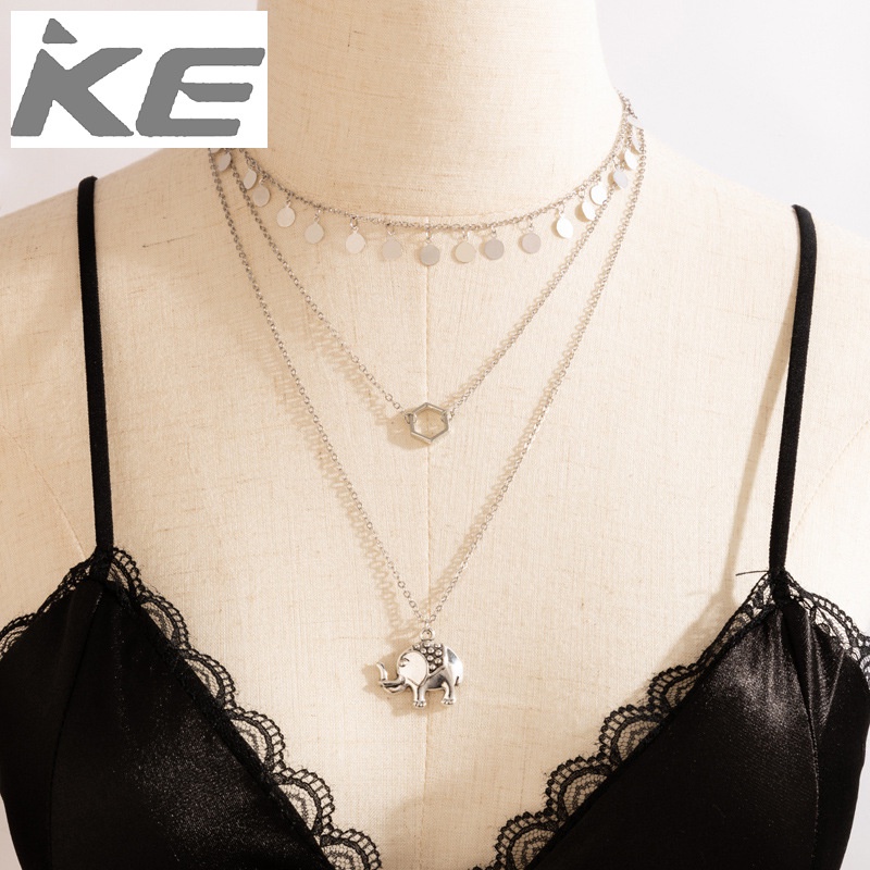 lattice-round-diamond-elephant-pendant-long-multialloy-necklace-necklace-for-girls-for-women-l