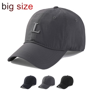 หมวกเบสบอล ผ้าฝ้าย ปรับขนาดได้ พลัสไซซ์ 60-65 ซม. แฟชั่นฤดูร้อน สไตล์ฮิปฮอป สําหรับผู้หญิง และผู้ชาย