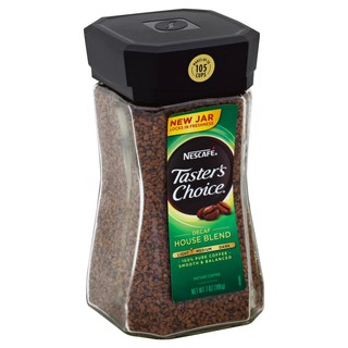 Nescafe Tasters Choice Decaf House Blend Coffee 198g. กาแฟ ไม่มีคาเฟอีน กาแฟสำเร็จรูป (USA Imported) 198กรัม.