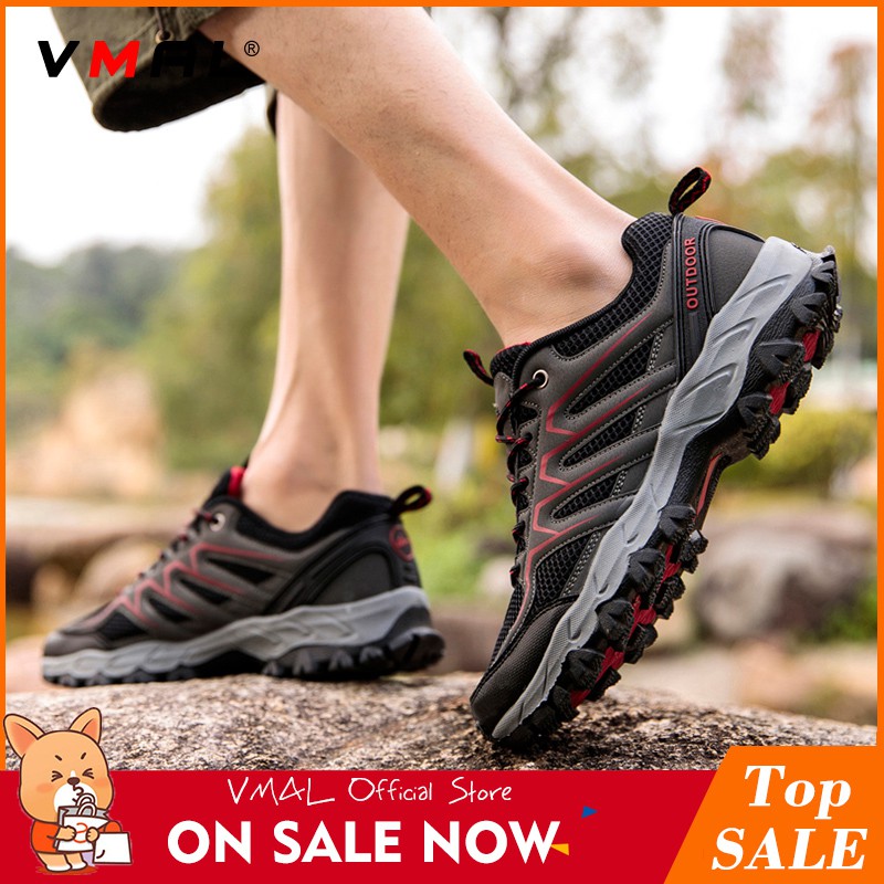 ภาพหน้าปกสินค้าVmal รองเท้ากีฬา รองเท้าปีนเขา ผ้าตาข่าย ระบายอากาศ กันกระแทก สําหรับผู้ชาย