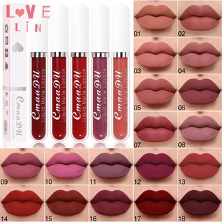 【lovelin】CmaaDu ลิปสติก ลิปกลอส เนื้อแมตต์ ไม่ติดถ้วย กันน้ํา ติดทนนาน 6 สี