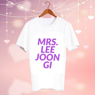 เสื้อยืดสีขาว สั่งทำ ดารา Fanmade แฟนเมด แฟนคลับ สินค้าดาราเกาหลี CBC119 mrs. lee joon gi