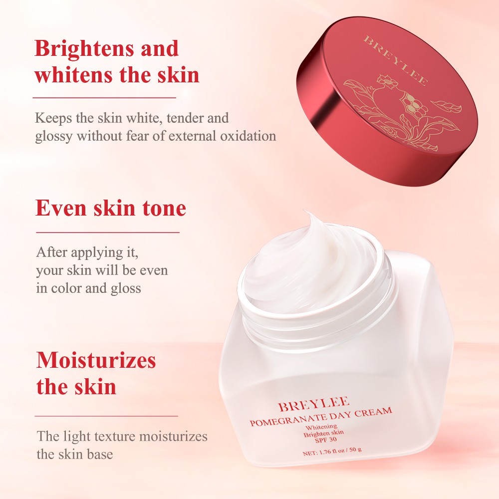 breylee-ทับทิม-ครีม-เดย์ครีมไวท์เทนนิ่งให้ความชุ่มชื้น-50-กรัม-whitening-pomegranate-day-cream