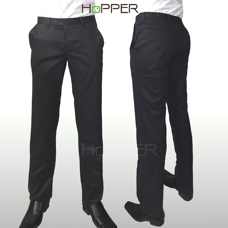 ภาพหน้าปกสินค้ากางเกงสแล็ค Hopper Progress ผ้ายืด ขากระบอกเล็ก จากร้าน hoppernattasarun บน Shopee