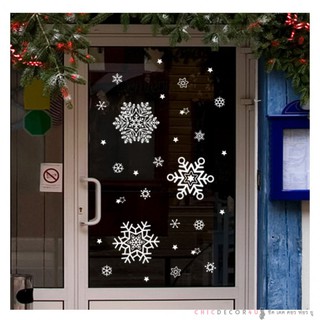 วอลล์สติ๊กเกอร์ Snowflake Christmas Sticker GDT-864 (S) สติกเกอร์เกล็ดหิมะเรืองแสง#4