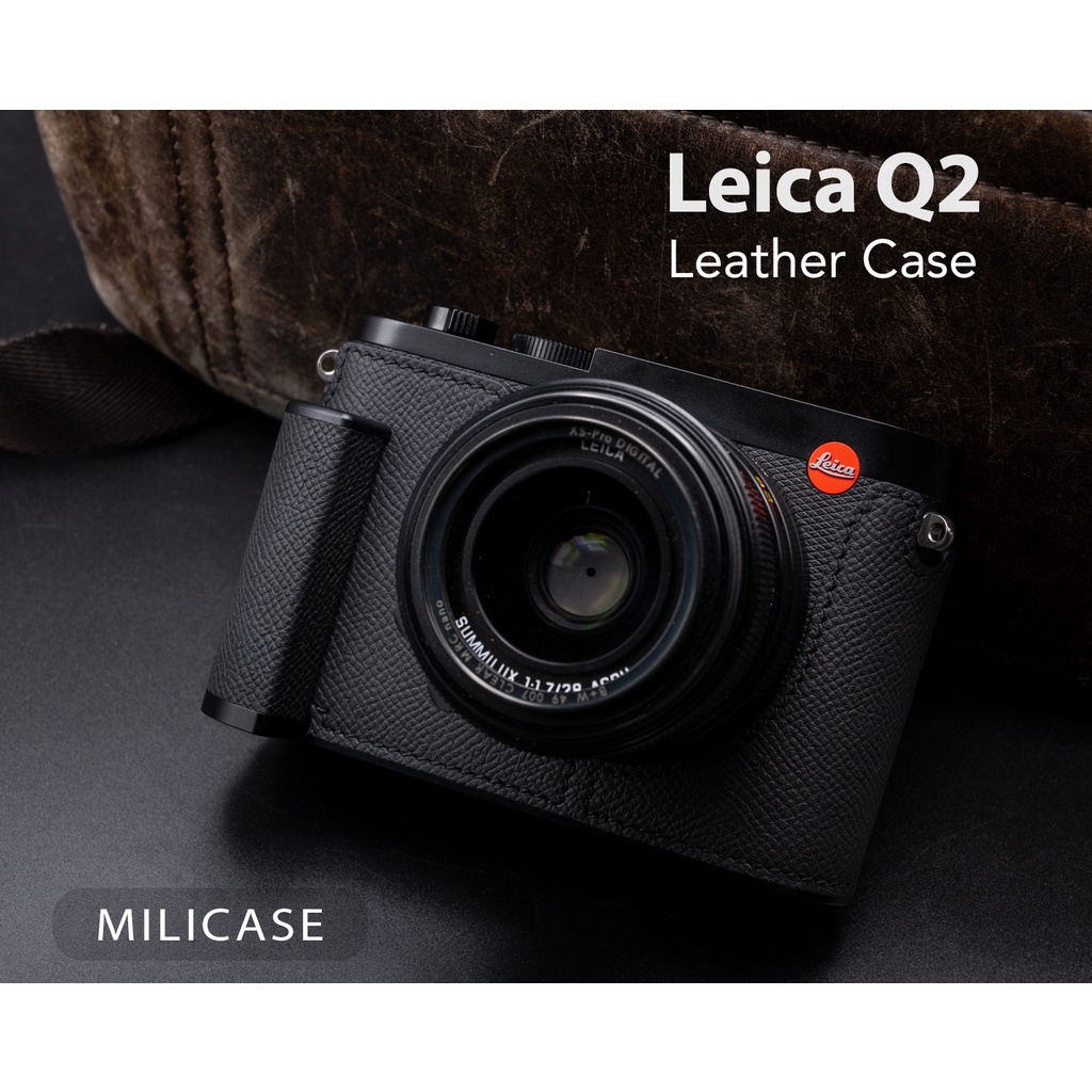 เคส-leica-q2-milicase-มีกริป-สำหรับ-leica-q2-q-leather-case-with-hand-grip