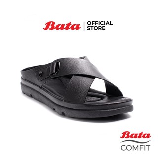 Bata Comfit บาจา คอมฟิต รองเท้าเพื่อสุขภาพ พื้นนิ่ม น้ำหนักเบา สูง 1 นิ้ว สำหรับผู้หญิง รุ่น Pony สีดำ 6616843