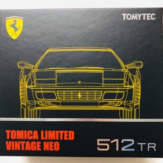 Tomica FERRARI 512 TR (Yellow สีเหลือง) Tomica Limited Vintage  Neo กล่องTOMYTEC