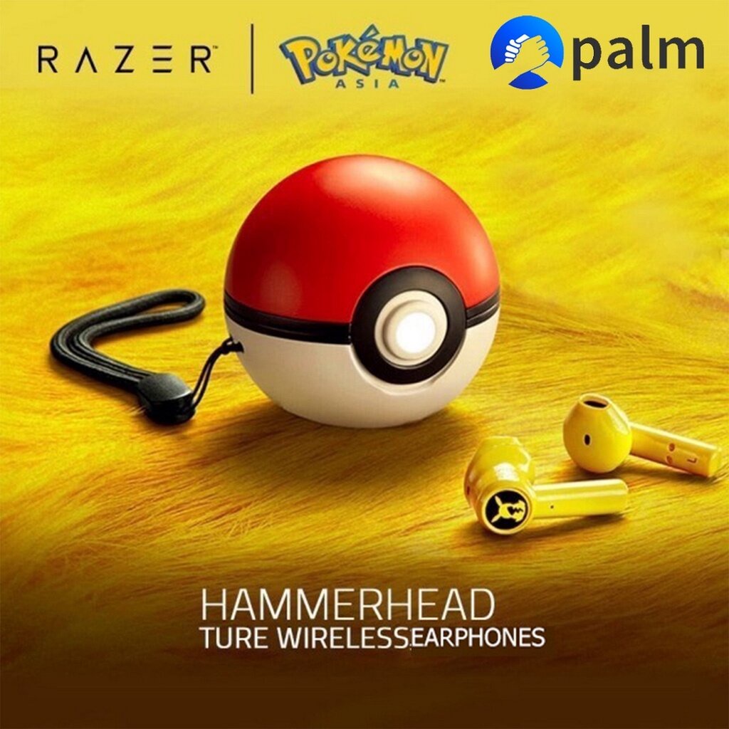 ราคาและรีวิว(พร้อมส่ง) Razer Hammerhead Pokemon Pikachu TWSหูฟังไร้สาย True Wireless หูฟังบลูทูธไร้สาย Limited Edition Gaming Headph