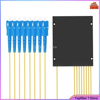 1X8 SC  UPC Splitter FBT Optical Coupler 1:8 SC UPC  Fiber Optic FTTH Single-mode simplex PLC optical splitter Free Ship